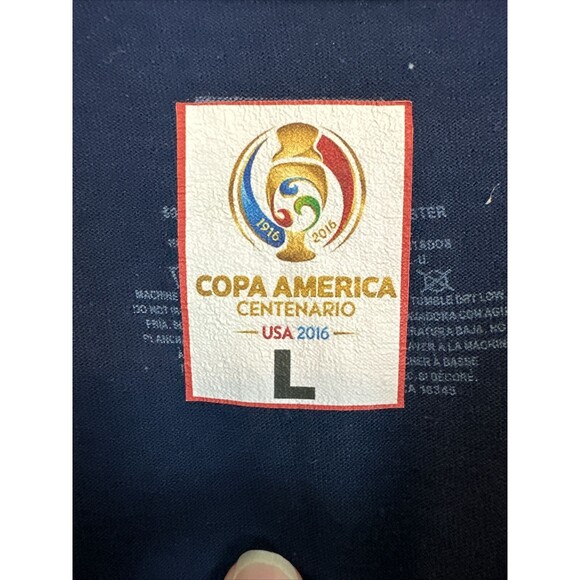 Copa America Centenario USA 2016 T Shirt Men's Large Soccer Blue - Picture 4 of 6